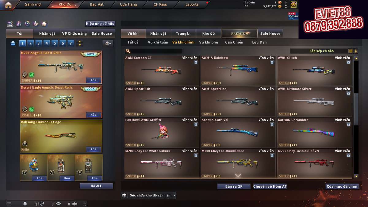 shop acc cf uy tin gia re